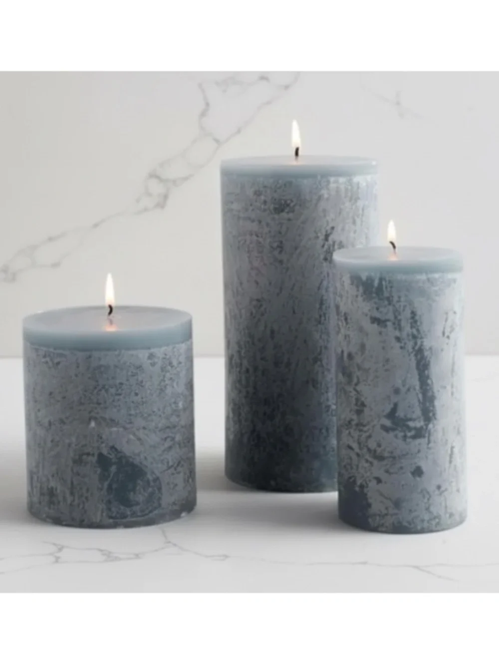 Set/3 Pottery Barn Blackberry Yuzu Scented Pillar Candles